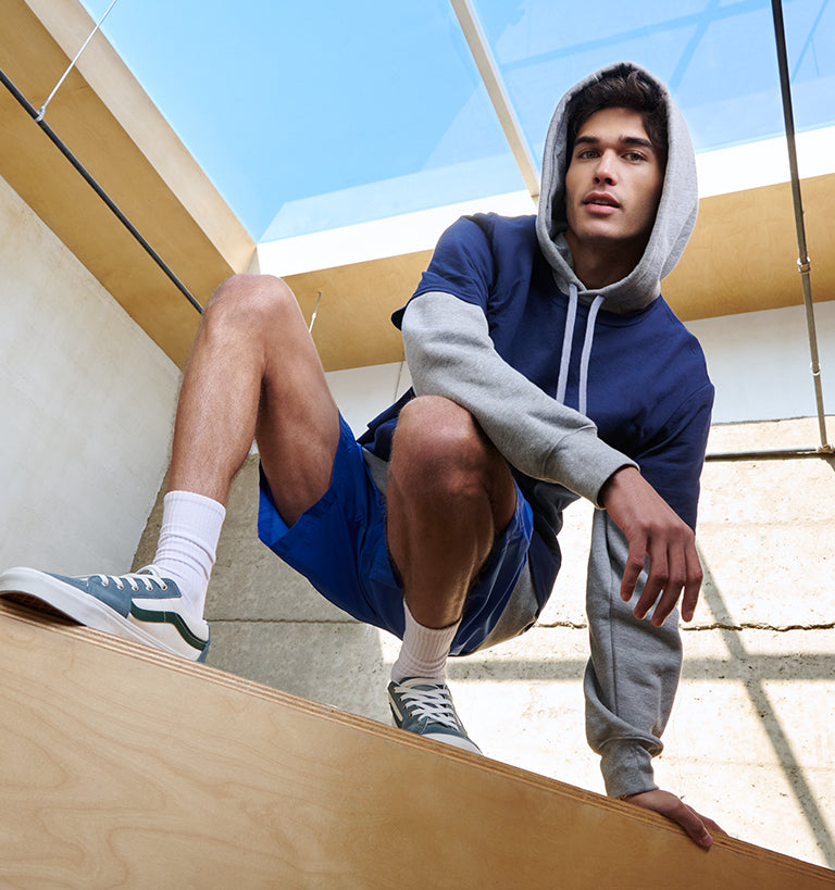 Russell Athletic hoodie blue grey