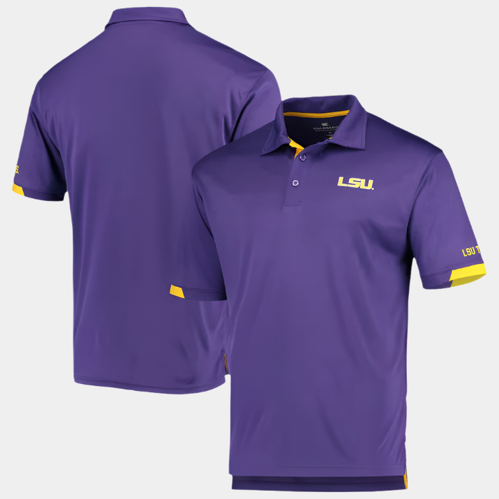 Men's Colosseum Lightweight Polo LSU Tigers