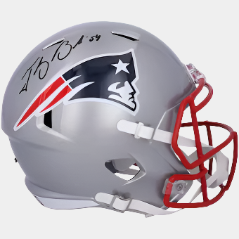 Sportsmemorabilia.com autographed New England Patriots Teddy Bruschi helmet