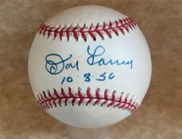 Sportsmemorabilia.com autographed Don Larson baseball