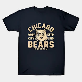 TeePublic T-Shirt Chicago Bears black