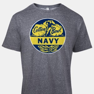 Vintage Brand NCAA College t-shirt Navy Midshipmen grey