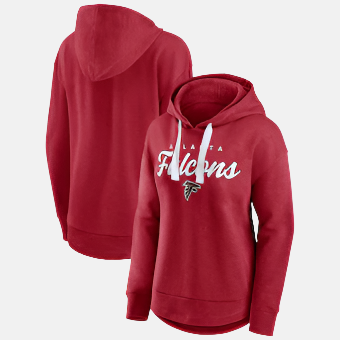 Atlanta Falcons Women's Fanatics Heather Set To Fly Pullover Hoodie