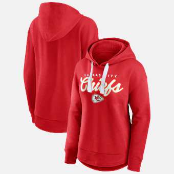 Kansas City Chiefs Women's Fanatics Heather Set To Fly Pullover Hoodie