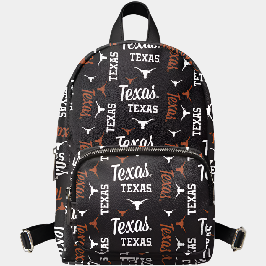 FOCO Texas Longhorns Youth Black Repeat Brooklyn Mini Backpack