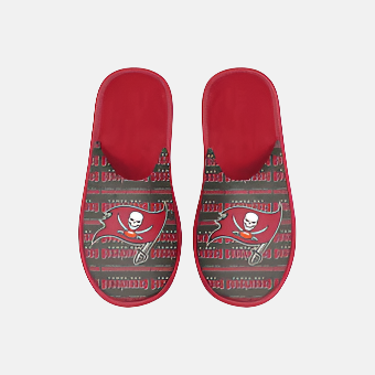 Tampa Bay Buccaneers Youth FOCO Scuff Wordmark Slide Slippers