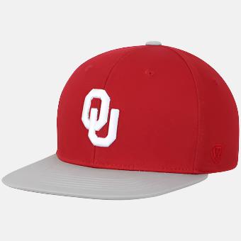 Youth Top of the World Maverick Snapback Adjustable Hat - Oklahoma Sooners