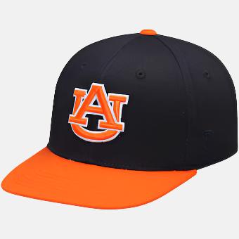 Youth Top of the World Maverick Snapback Adjustable Hat - Auburn Tigers