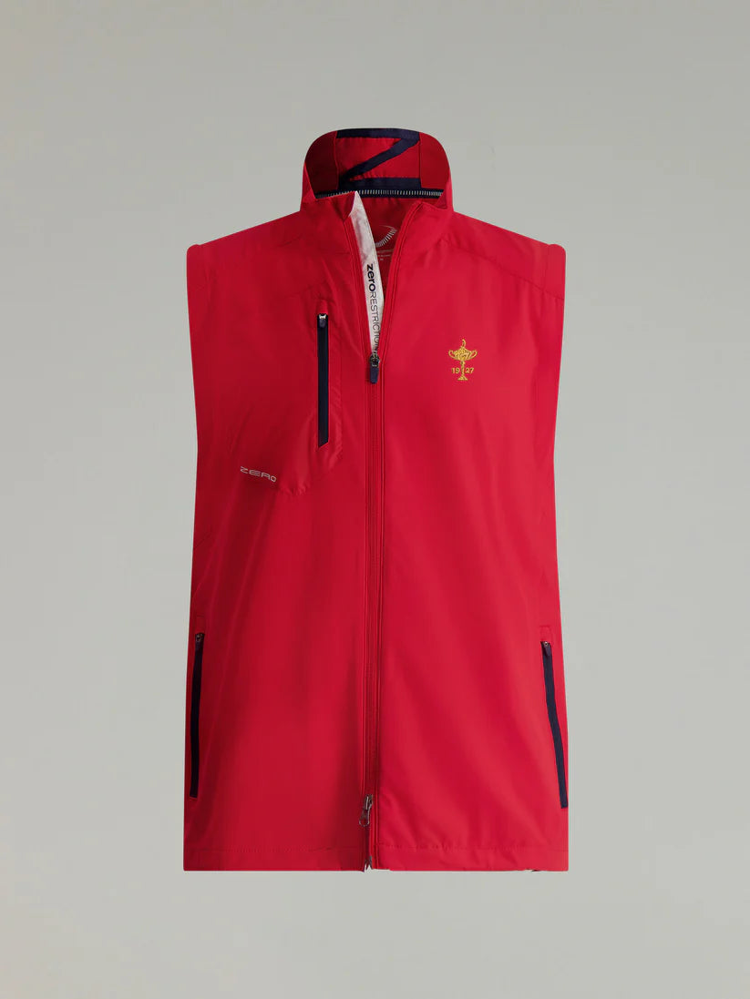 Zero Restriction Ryder Cup Z700 full zip vest true red